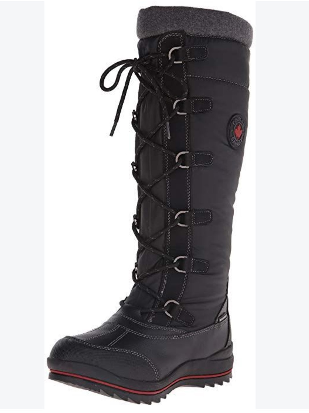 Cougar Canada Women’s Black Canuck 3 Lace Up Tall Winter Snow Boots - Sz 9, NWOB